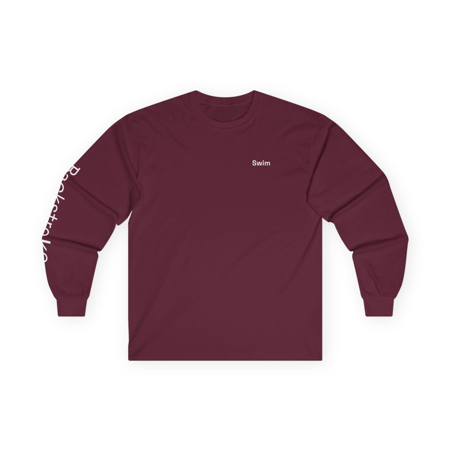 Swim minimalist long sleeve tee | "Backstroke" on Sleeve