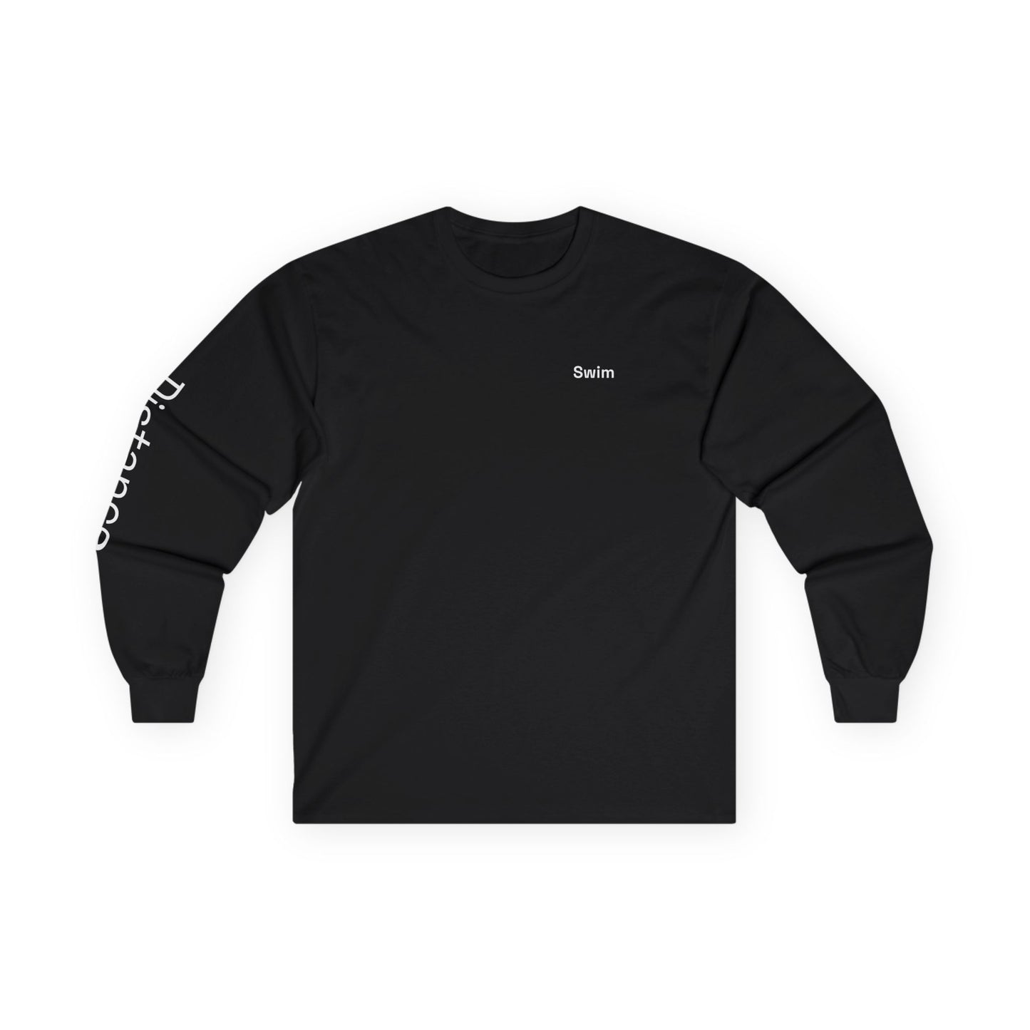 Swim minimalist long sleeve tee | 'Distance' on Sleeve