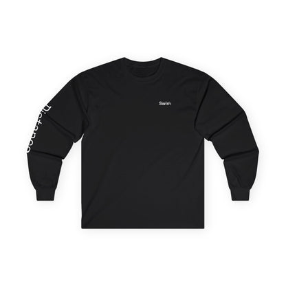 Swim minimalist long sleeve tee | 'Distance' on Sleeve
