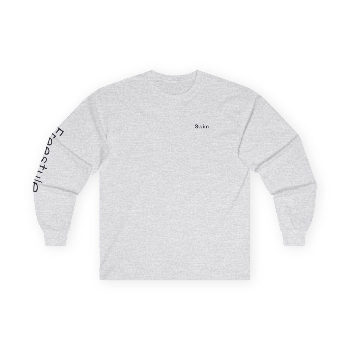 Swim minimalist long sleeve tee | 'Freestyle' on Sleeve