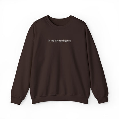 "in my swimming era" Minimalist Crewneck Sweatshirt