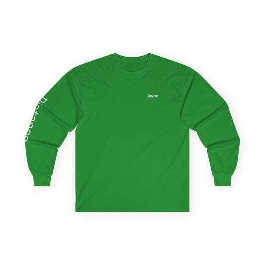 Swim minimalist long sleeve tee | 'Distance' on Sleeve