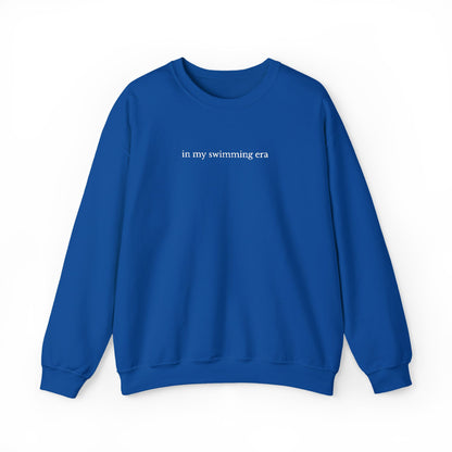 "in my swimming era" Minimalist Crewneck Sweatshirt