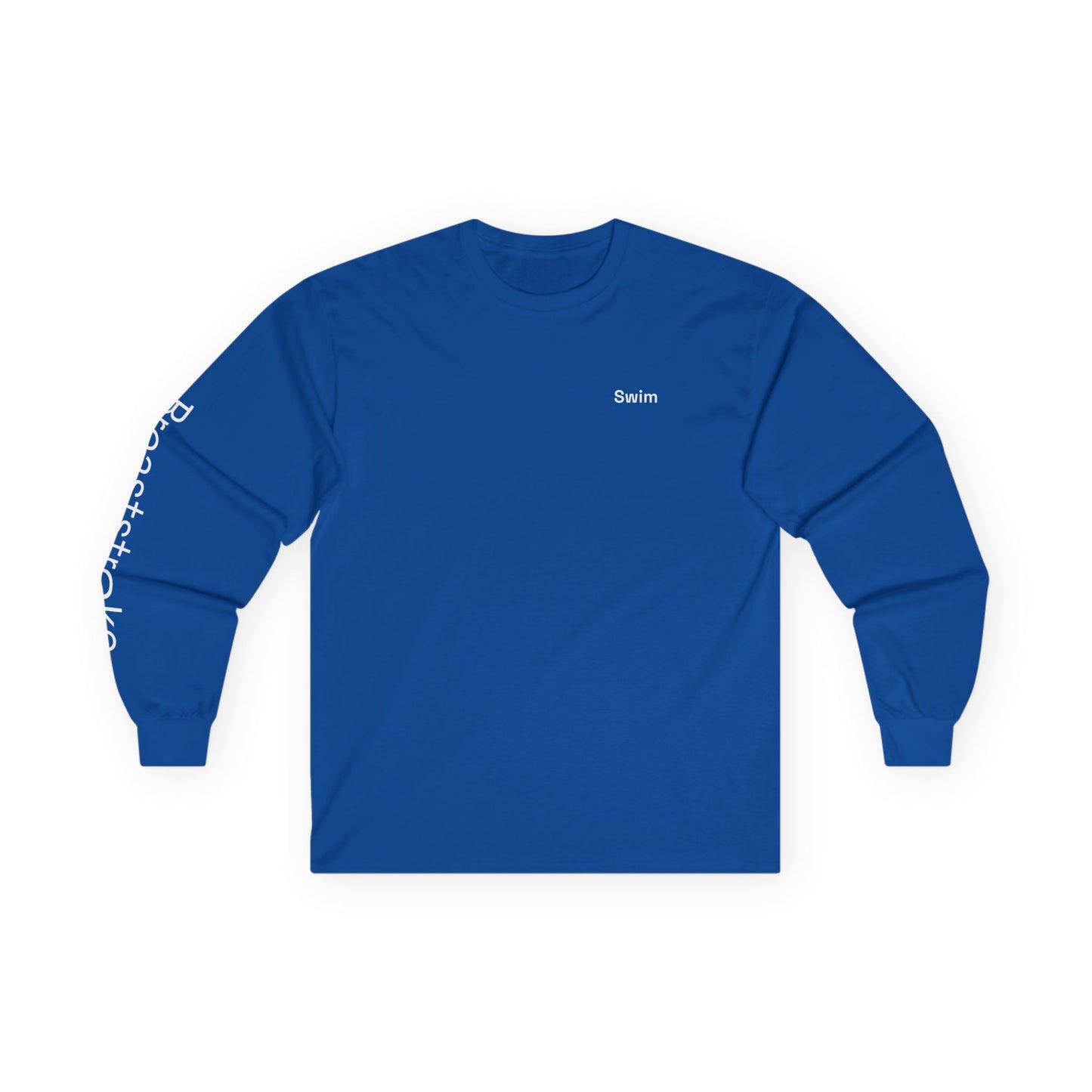 Swim minimalist long sleeve tee | "Breaststroke" on Sleeve