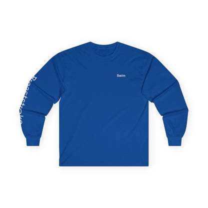 Swim minimalist long sleeve tee | "Breaststroke" on Sleeve