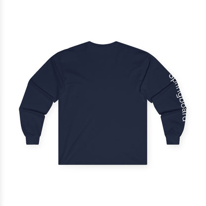 Dive minimalist long sleeve tee | 'Springboard' on Sleeve