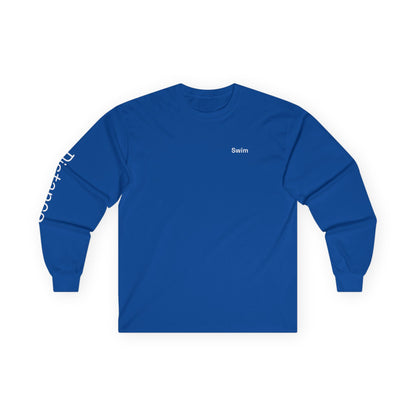 Swim minimalist long sleeve tee | 'Distance' on Sleeve