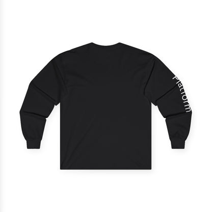Dive minimalist long sleeve tee | 'Platform' on Sleeve