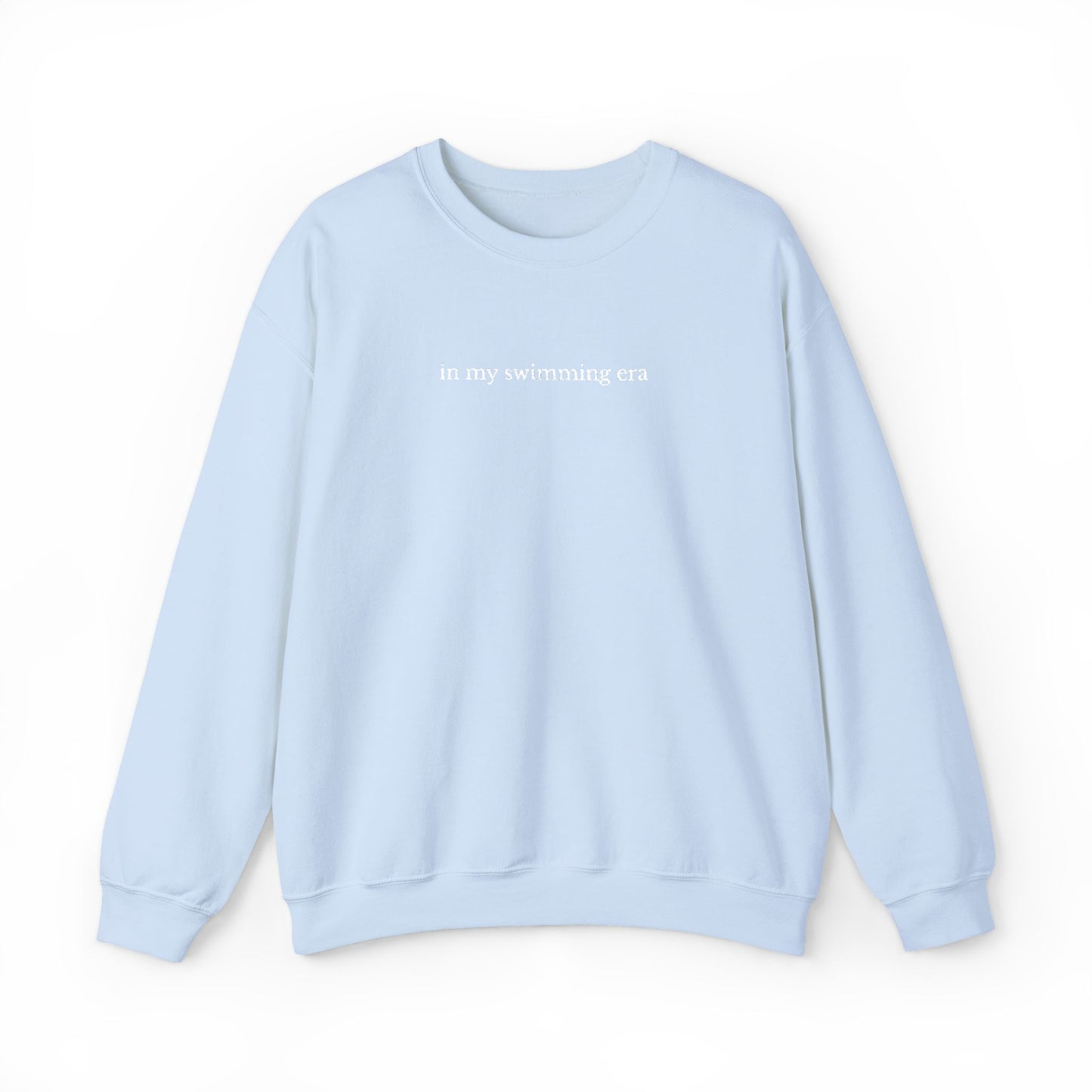 "in my swimming era" Minimalist Crewneck Sweatshirt