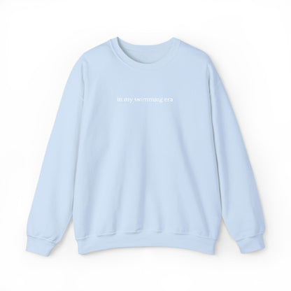 "in my swimming era" Minimalist Crewneck Sweatshirt