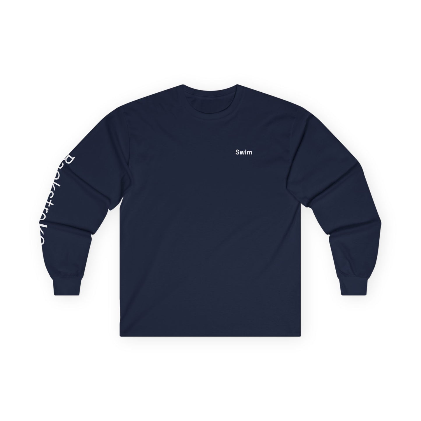 Swim minimalist long sleeve tee | "Backstroke" on Sleeve
