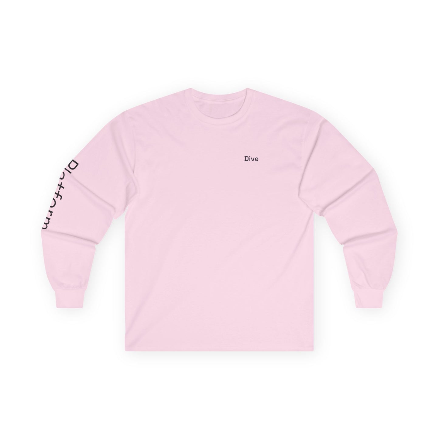 Dive minimalist long sleeve tee | 'Platform' on Sleeve