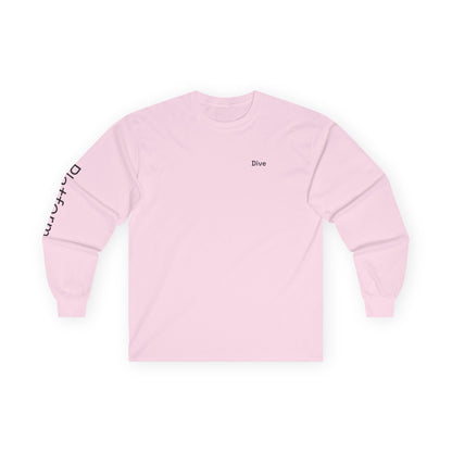 Dive minimalist long sleeve tee | 'Platform' on Sleeve