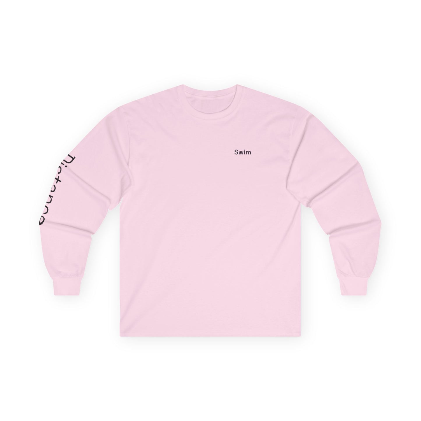 Swim minimalist long sleeve tee | 'Distance' on Sleeve