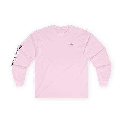 Swim minimalist long sleeve tee | 'Distance' on Sleeve