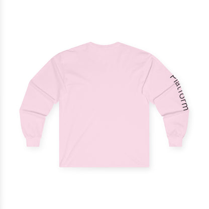 Dive minimalist long sleeve tee | 'Platform' on Sleeve