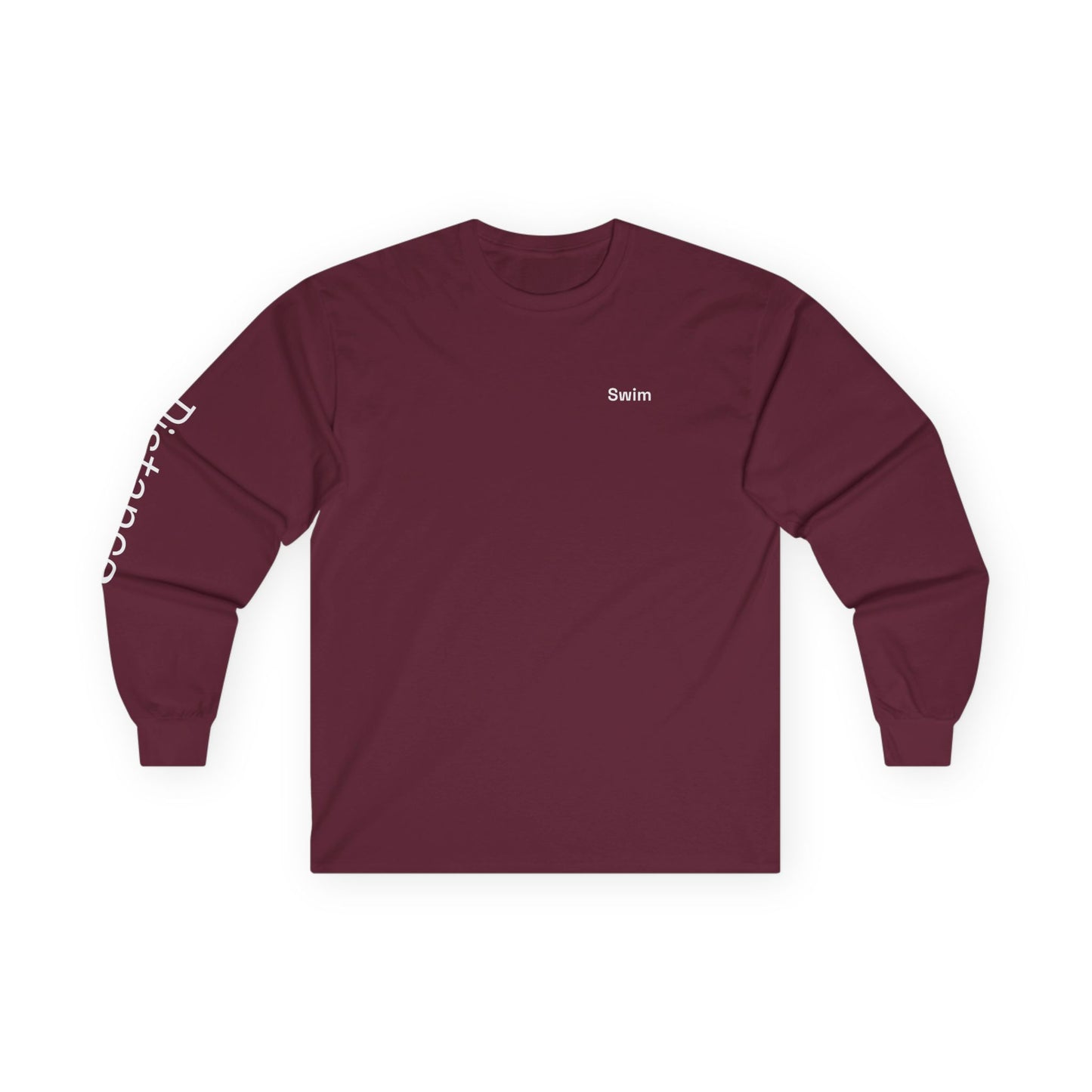 Swim minimalist long sleeve tee | 'Distance' on Sleeve