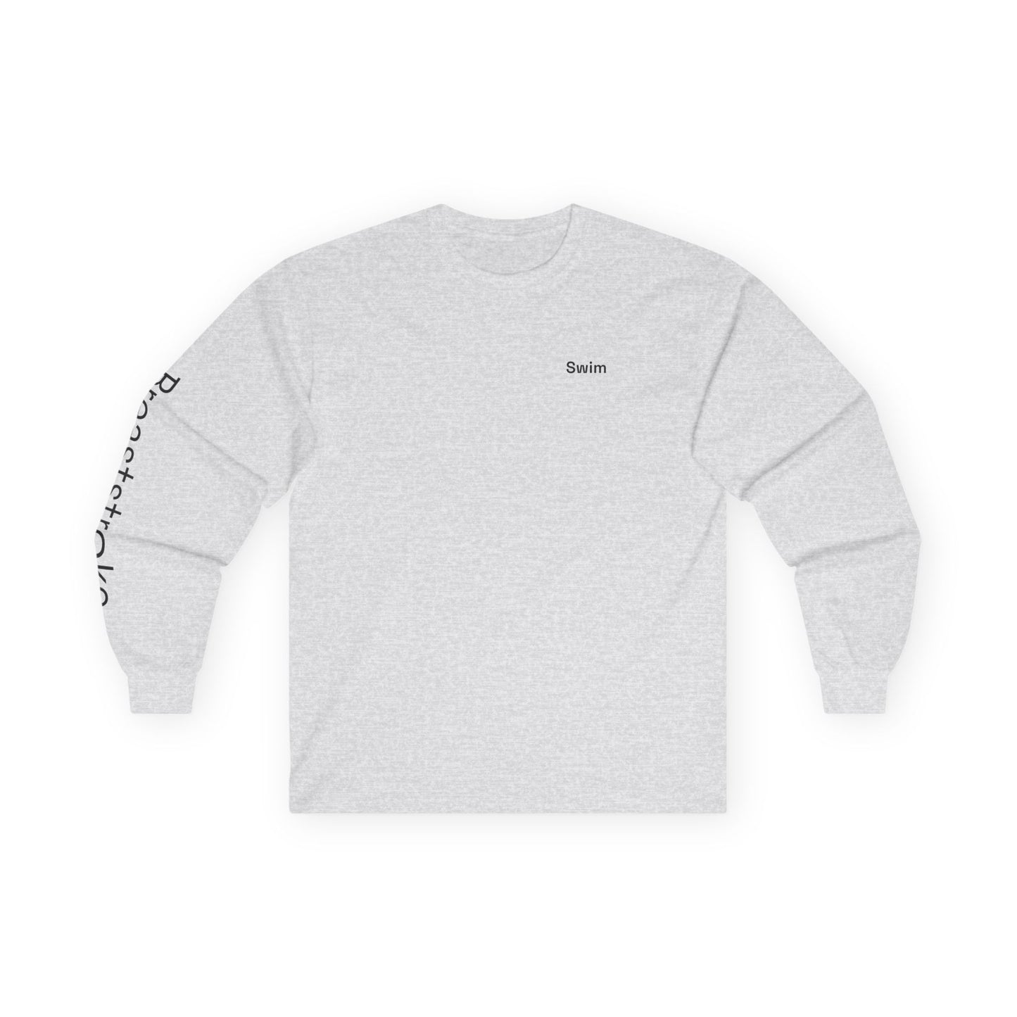 Swim minimalist long sleeve tee | "Breaststroke" on Sleeve