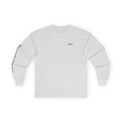 Swim minimalist long sleeve tee | "Breaststroke" on Sleeve