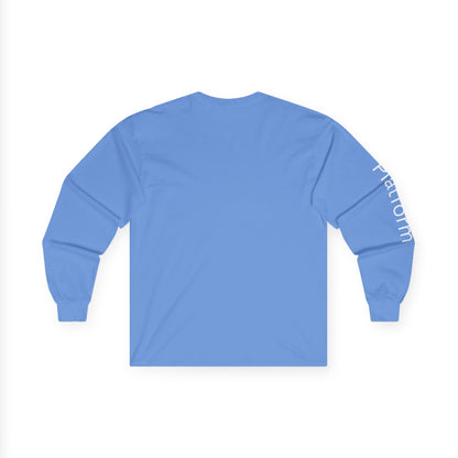 Dive minimalist long sleeve tee | 'Platform' on Sleeve