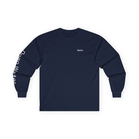 Swim minimalist long sleeve tee | 'Open Water' on Sleeve