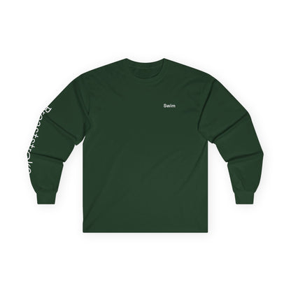 Swim minimalist long sleeve tee | "Breaststroke" on Sleeve