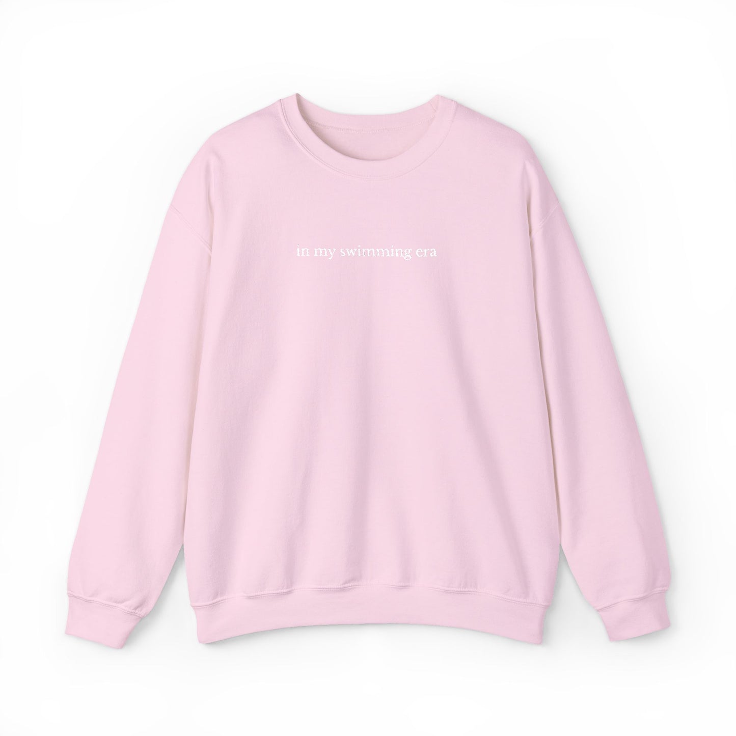 "in my swimming era" Minimalist Crewneck Sweatshirt