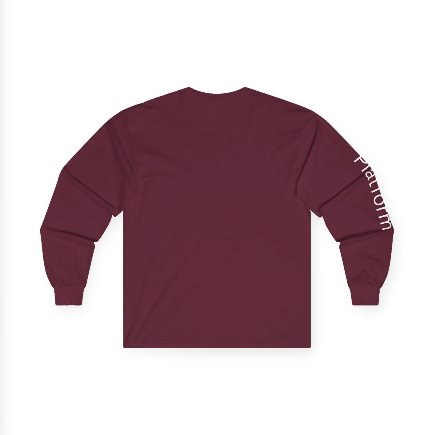 Dive minimalist long sleeve tee | 'Platform' on Sleeve