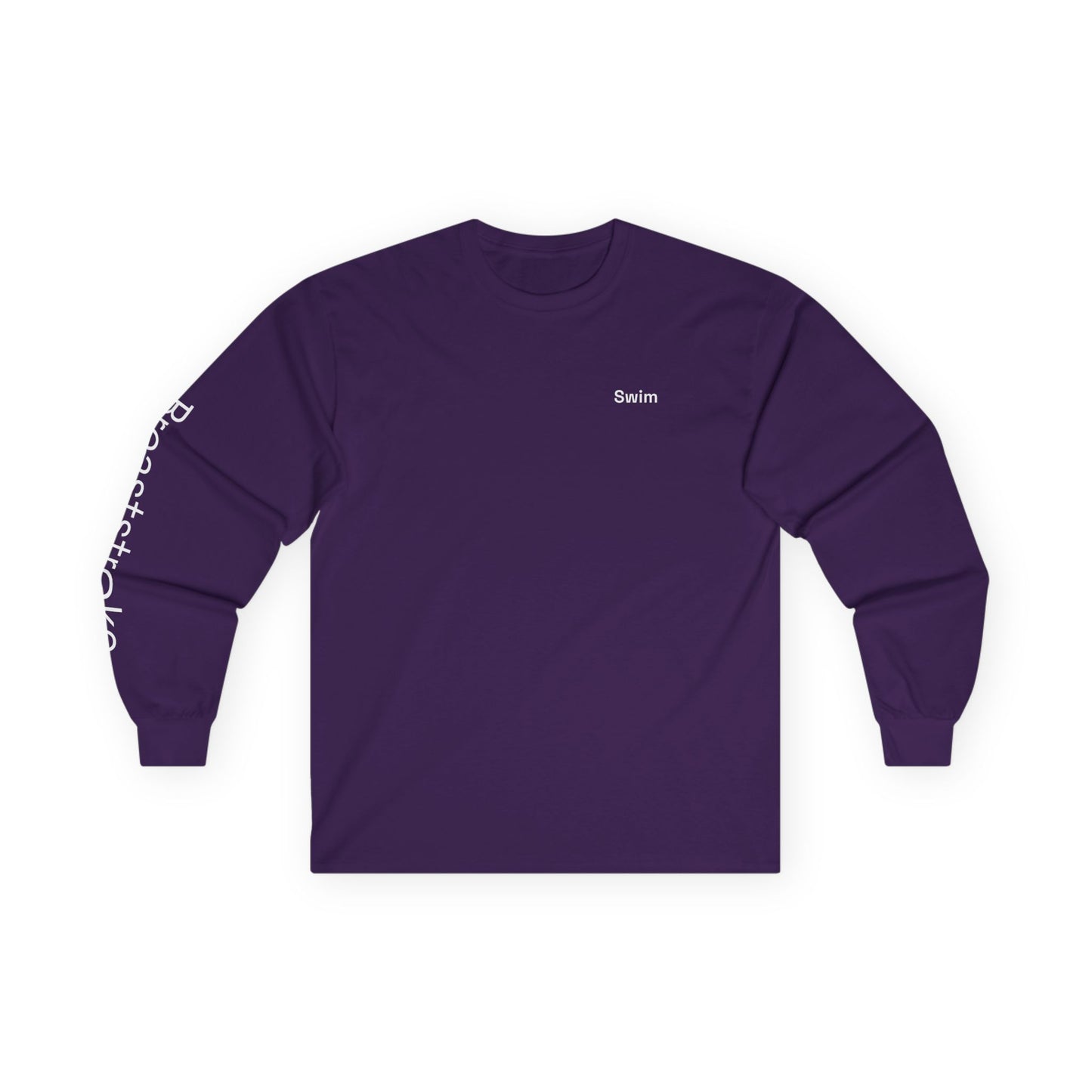 Swim minimalist long sleeve tee | "Breaststroke" on Sleeve