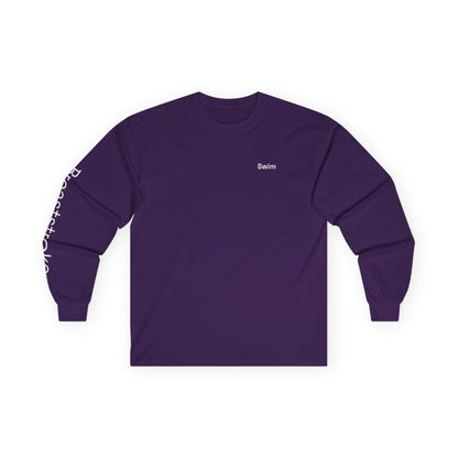 Swim minimalist long sleeve tee | "Breaststroke" on Sleeve