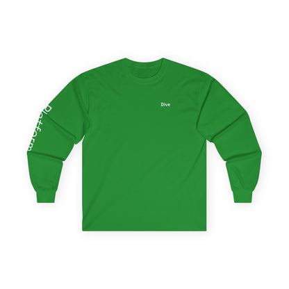 Dive minimalist long sleeve tee | 'Platform' on Sleeve