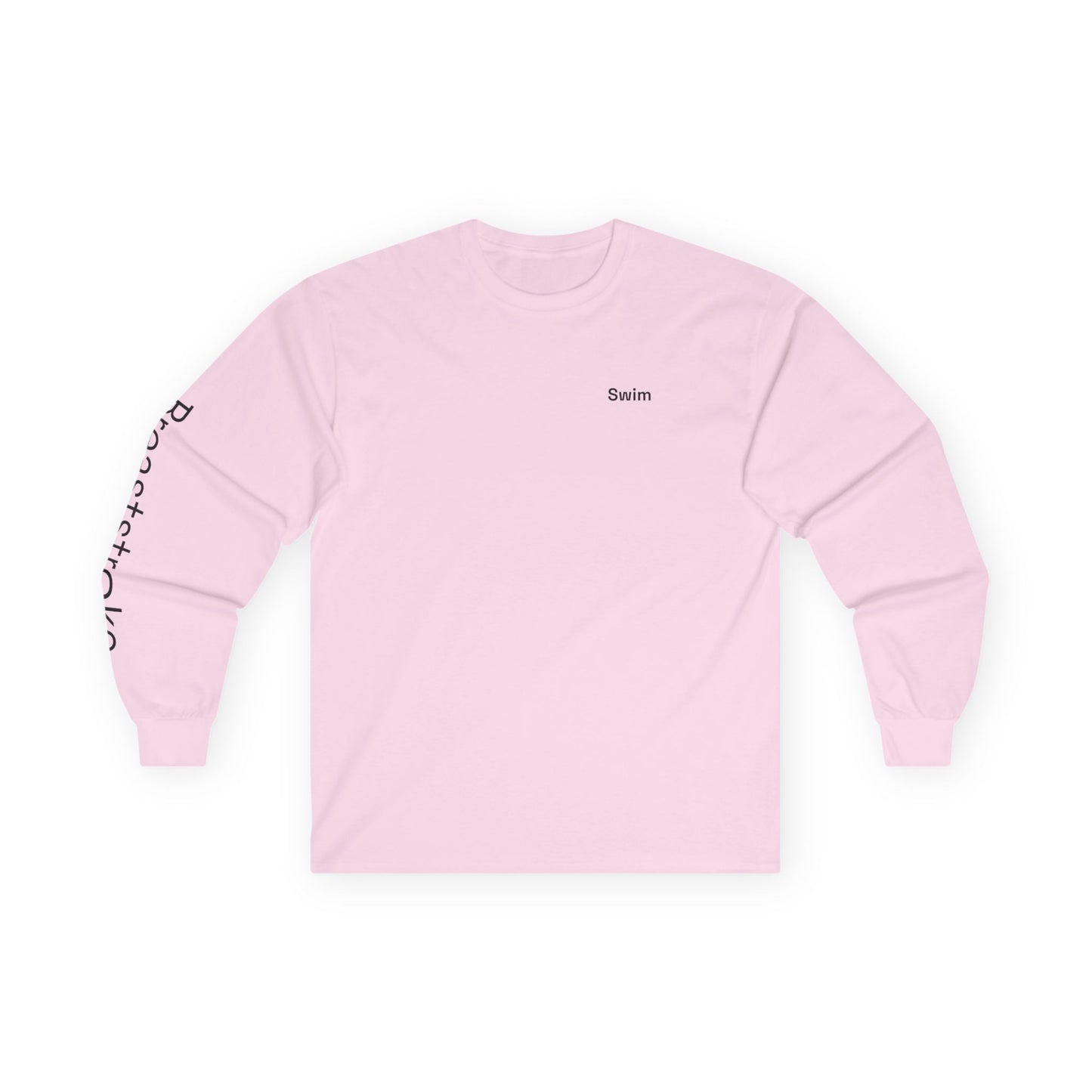 Swim minimalist long sleeve tee | "Breaststroke" on Sleeve
