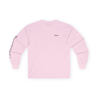 Swim minimalist long sleeve tee | "Breaststroke" on Sleeve