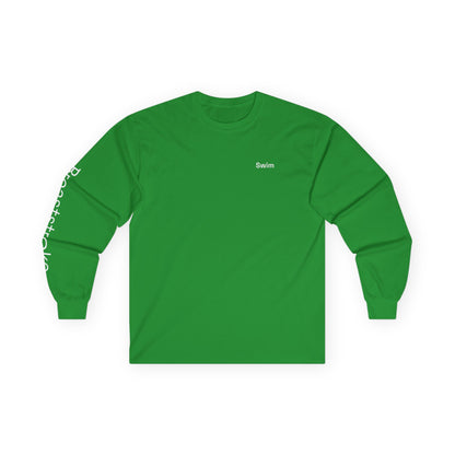 Swim minimalist long sleeve tee | "Breaststroke" on Sleeve