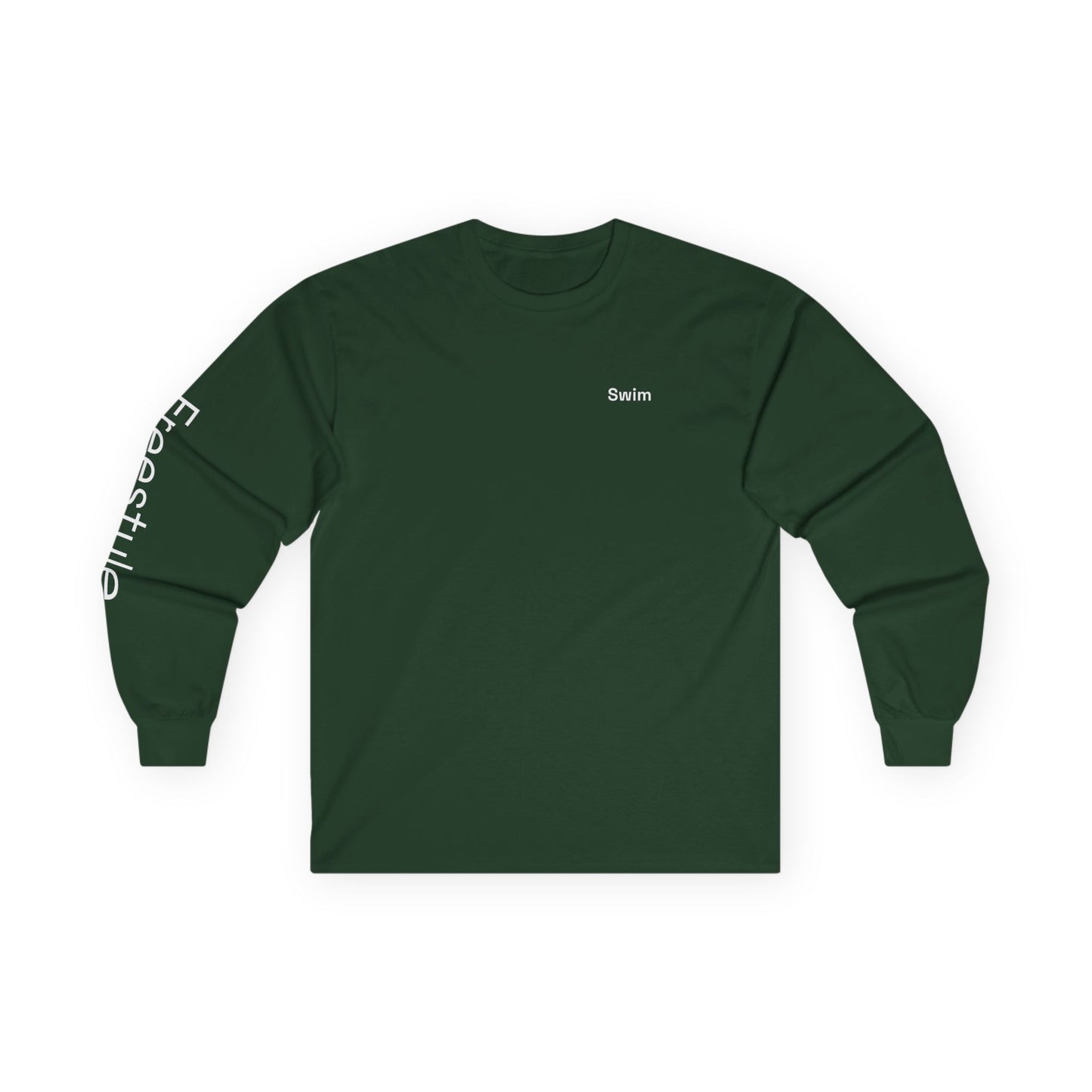 Swim minimalist long sleeve tee | 'Freestyle' on Sleeve