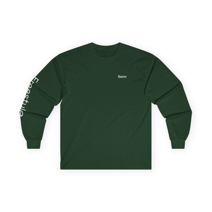 Swim minimalist long sleeve tee | 'Freestyle' on Sleeve
