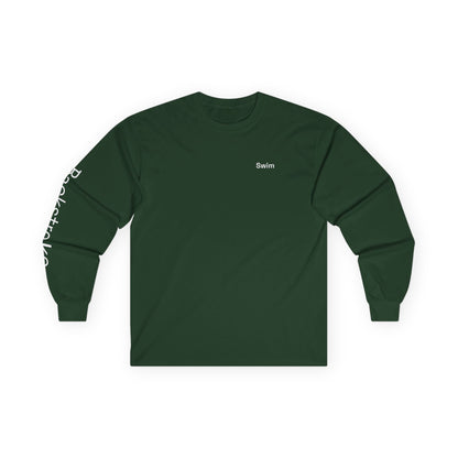 Swim minimalist long sleeve tee | "Backstroke" on Sleeve