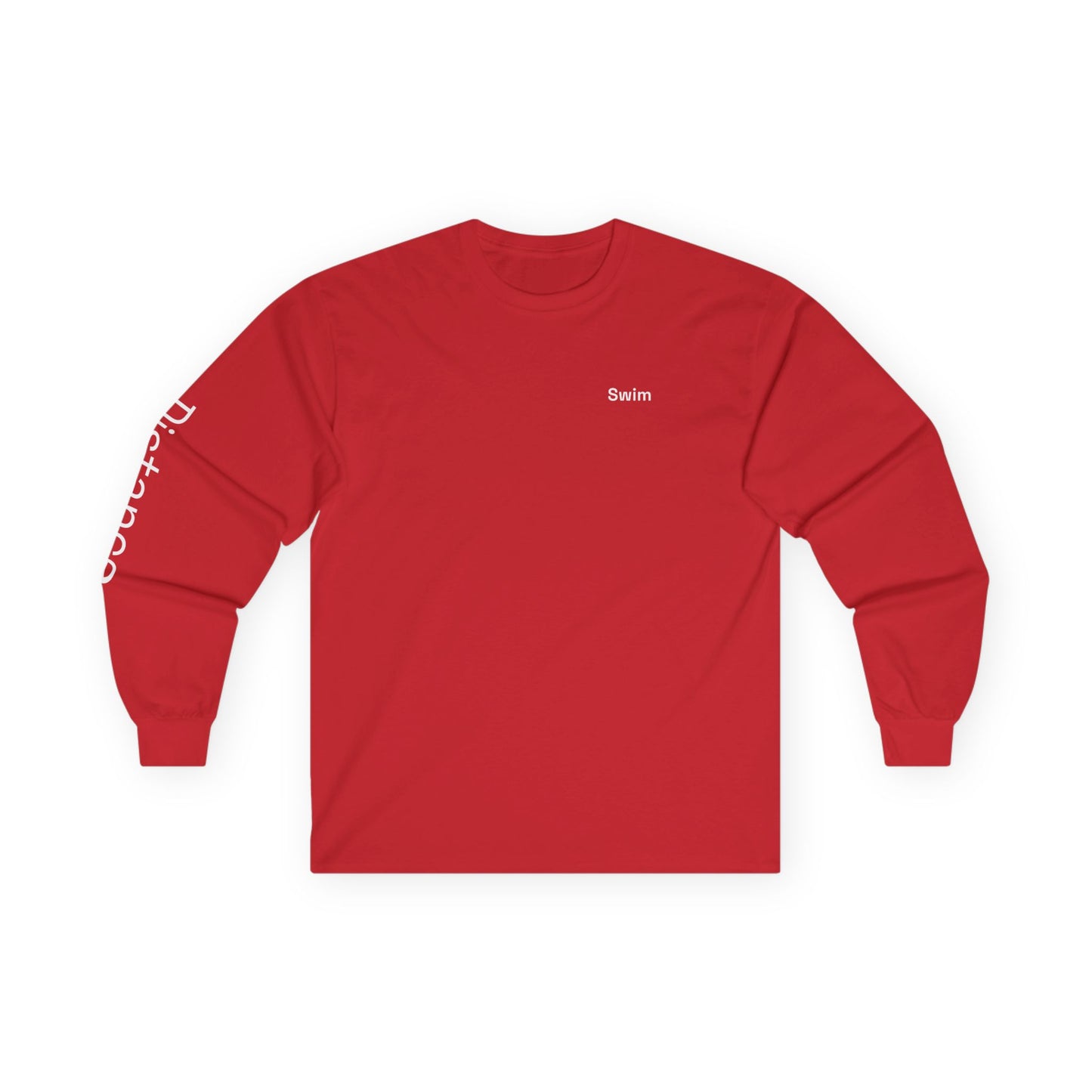 Swim minimalist long sleeve tee | 'Distance' on Sleeve
