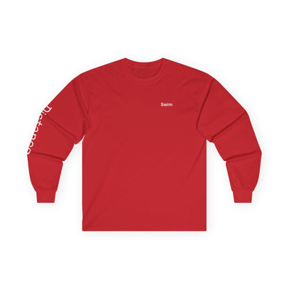 Swim minimalist long sleeve tee | 'Distance' on Sleeve