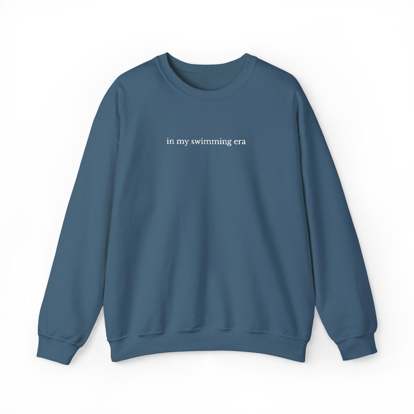 "in my swimming era" Minimalist Crewneck Sweatshirt