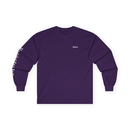 Swim minimalist long sleeve tee | "Backstroke" on Sleeve