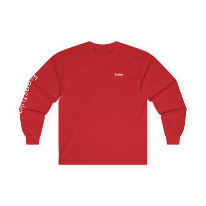 Swim minimalist long sleeve tee | 'Freestyle' on Sleeve