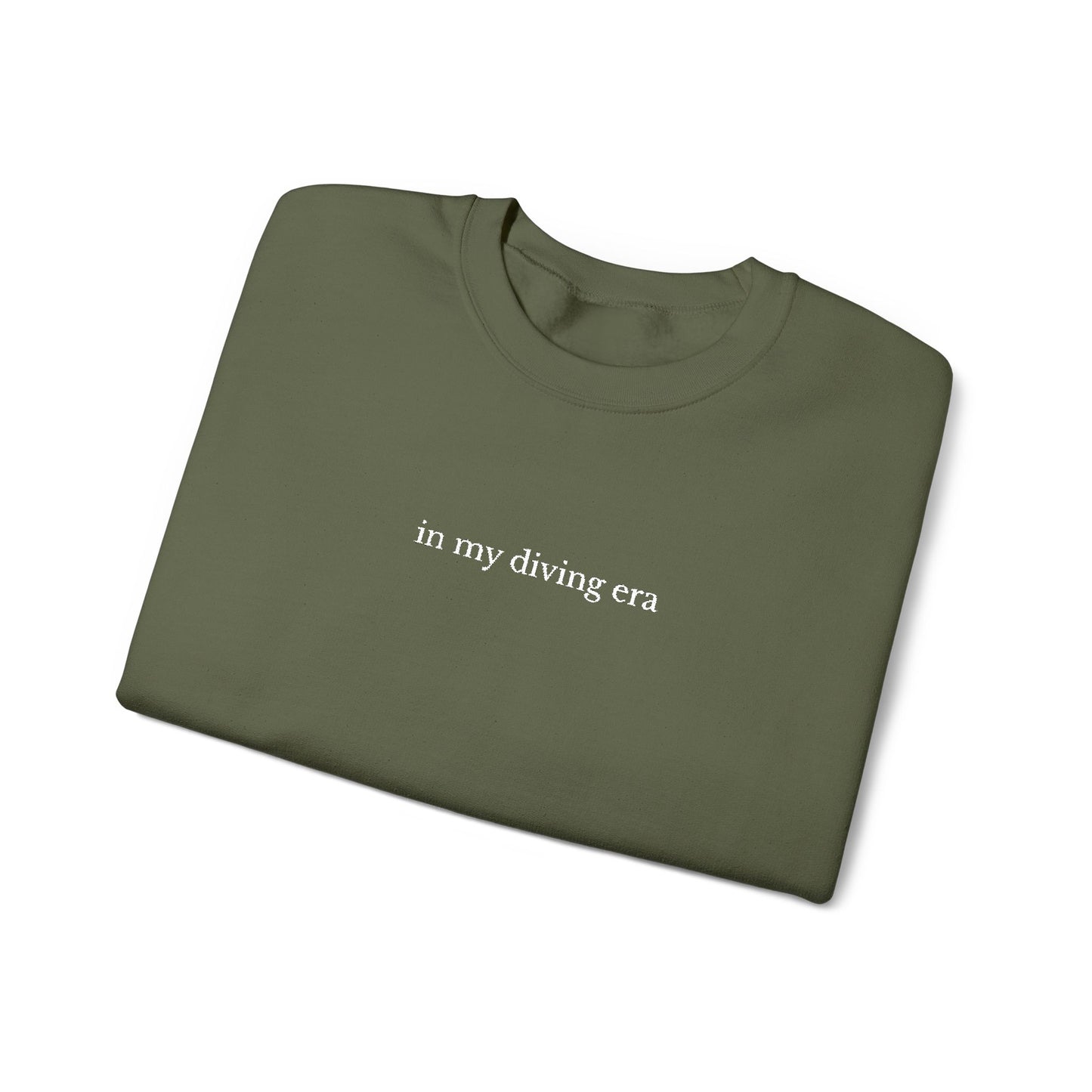 "in my diving era" Minimalist Crewneck Sweatshirt