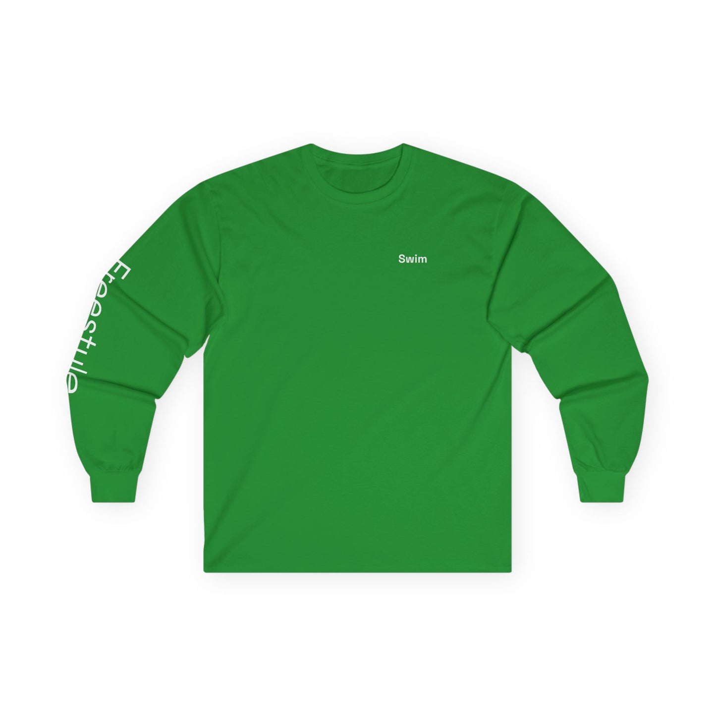 Swim minimalist long sleeve tee | 'Freestyle' on Sleeve