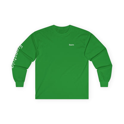 Swim minimalist long sleeve tee | 'Freestyle' on Sleeve