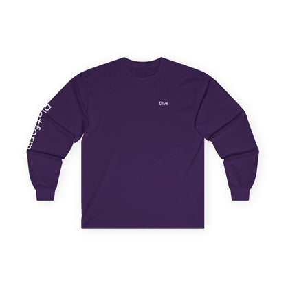 Dive minimalist long sleeve tee | 'Platform' on Sleeve