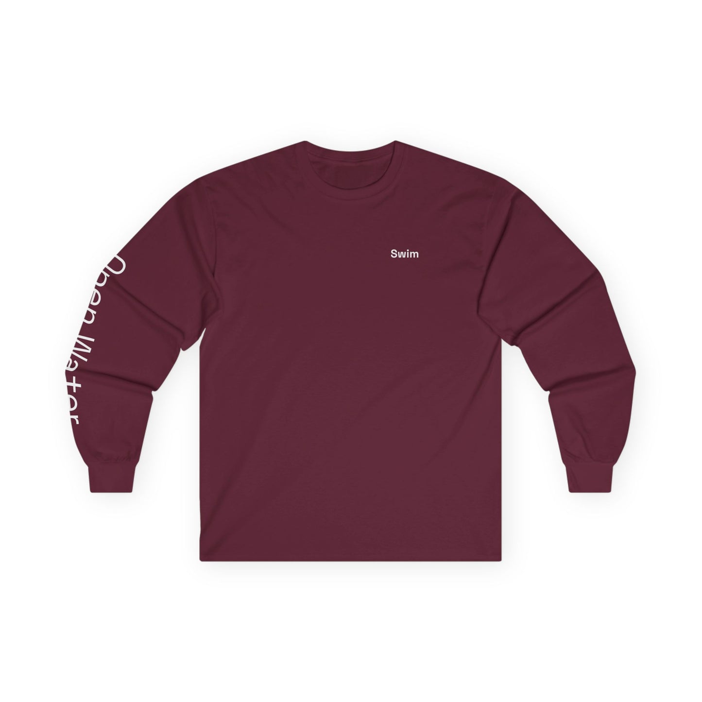 Swim minimalist long sleeve tee | 'Open Water' on Sleeve