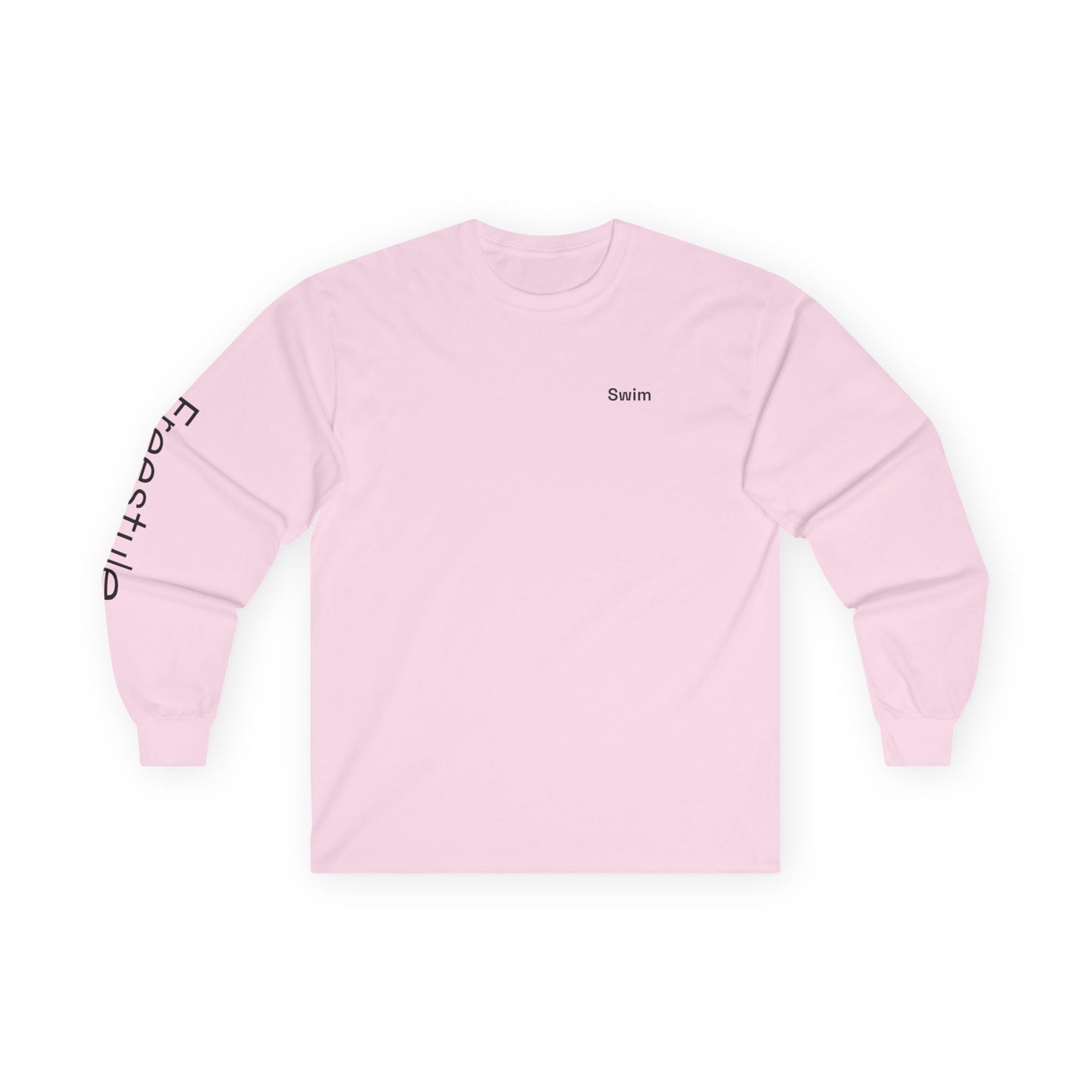 Swim minimalist long sleeve tee | 'Freestyle' on Sleeve