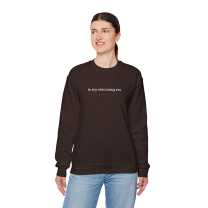 "in my swimming era" Minimalist Crewneck Sweatshirt