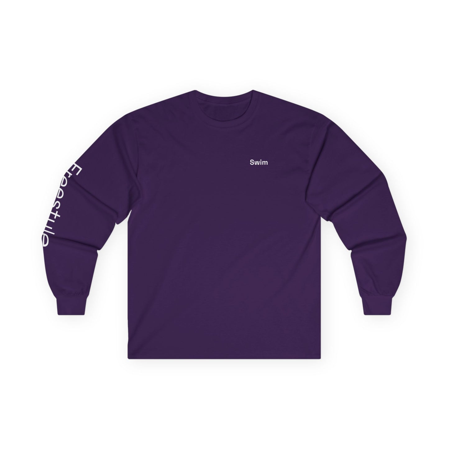 Swim minimalist long sleeve tee | 'Freestyle' on Sleeve
